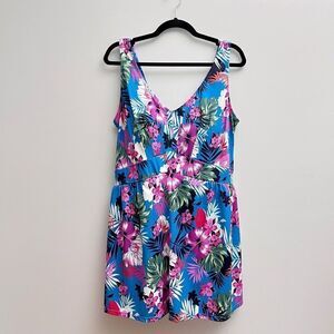 Swimsuits For All Women’s Plus 22 Tropical One Piece Swimsuit Dress 6310684